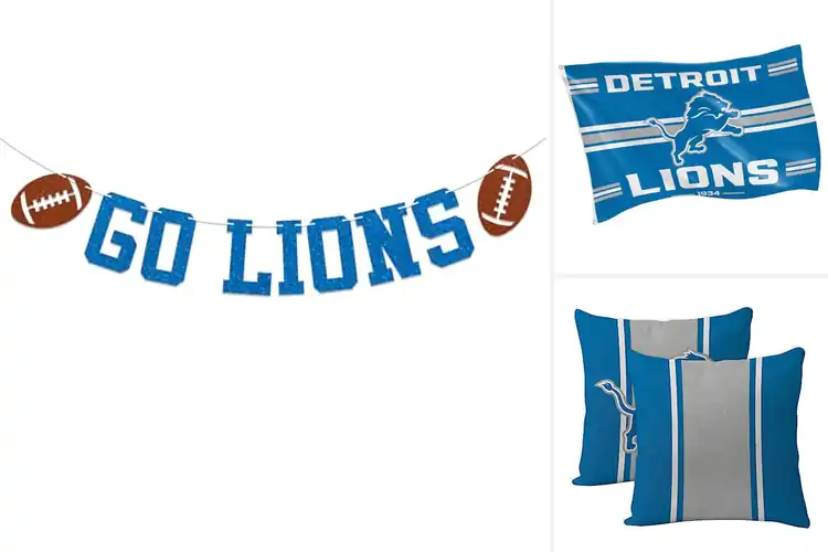 Detailed view of Best Detroit Lions Entrance Decorations