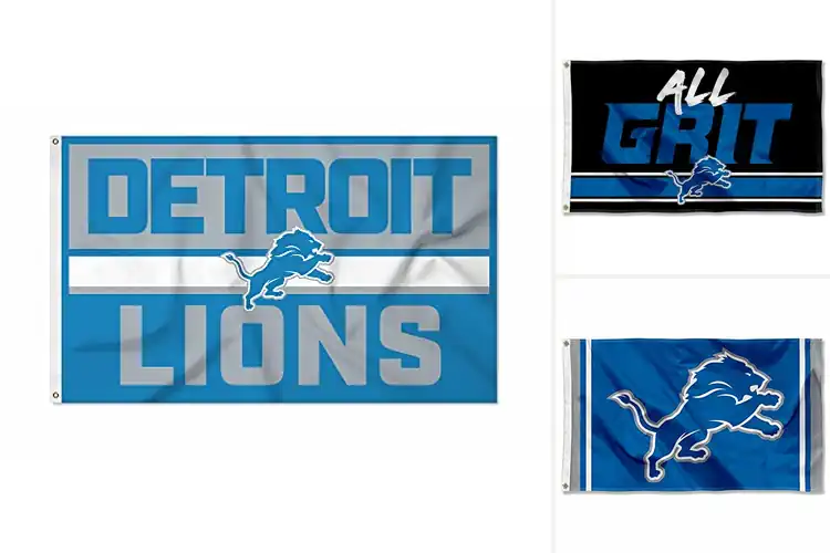 Detailed view of Best Detroit Lions Flags: Durable & Vibrant Pride Anywhere
