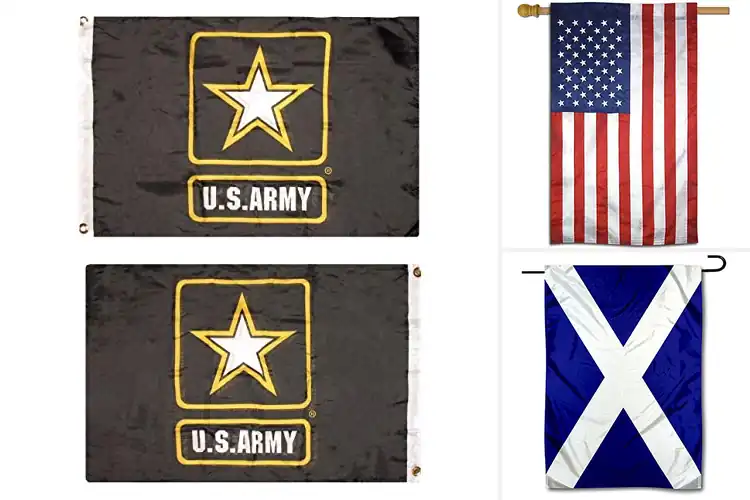 Detailed view of Best Double Sided 2-Ply with Sewn-In Liner Flag