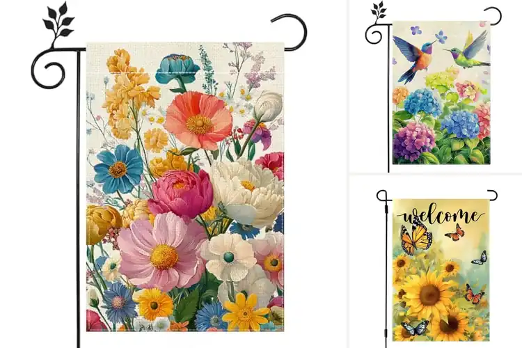 Detailed view of Best Double Sided Garden Flag