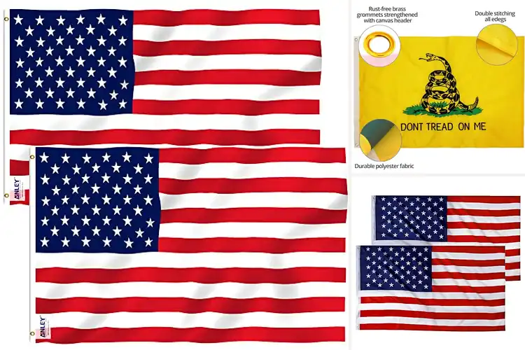 Detailed view of Best Double Stitched Flag