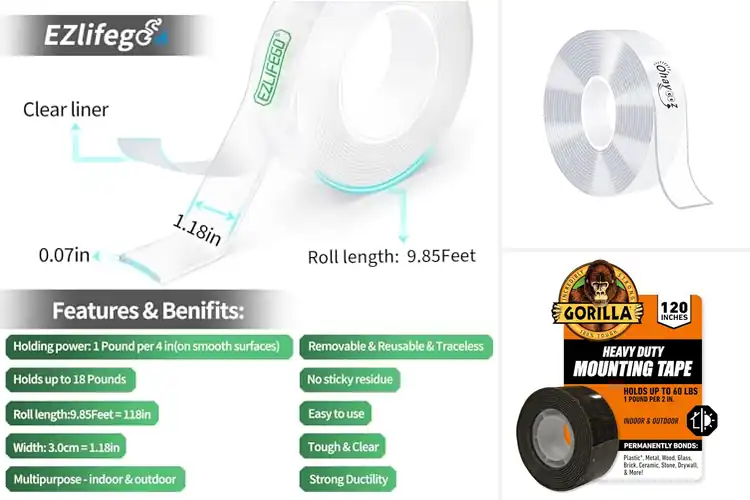 Detailed view of Best Easy Install Double Sided Tape
