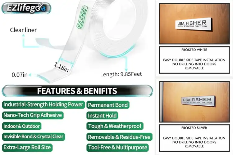 Detailed view of Best Easy Installation With Double Sided Tape