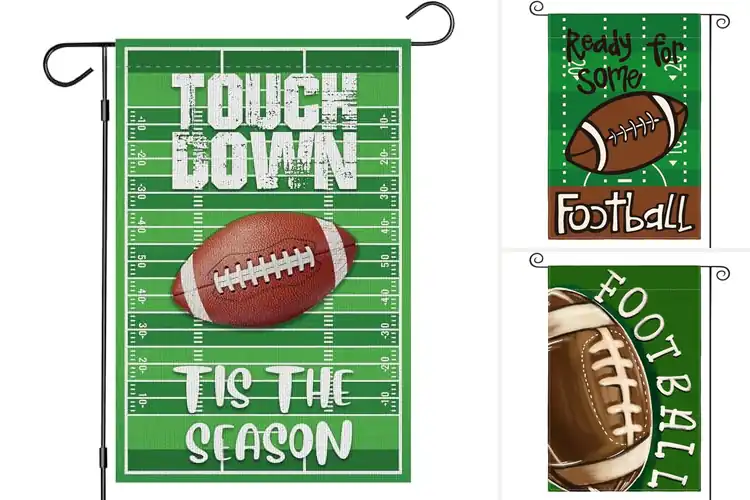 Detailed view of Best Football Garden Flags