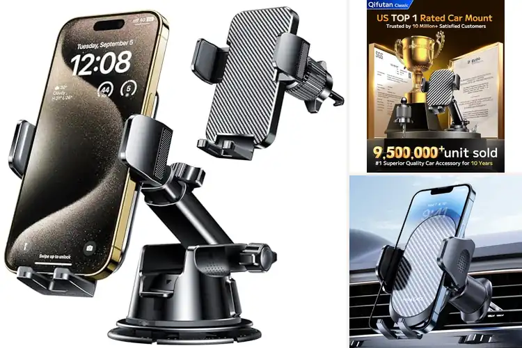 Detailed view of Best Hands Free Car Phone Mounts: Top 10 for Safer Drives