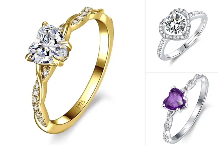 Detailed view of Best Heart Shaped Promise Rings: 10 Stunning Symbols of Love