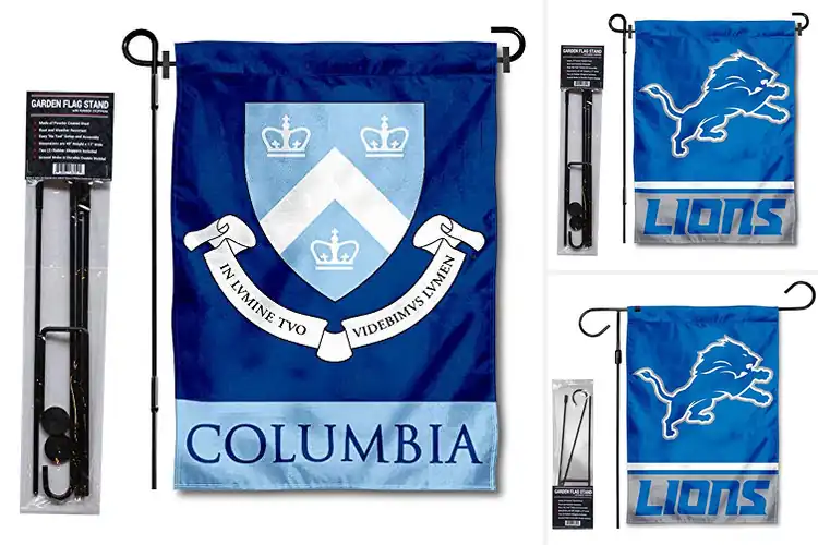 Detailed view of Best Lions Garden Flag Stand Compatible