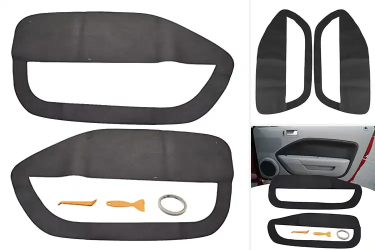 Detailed view of Best Microfiber Leather Door Panel Insert Cards Cover