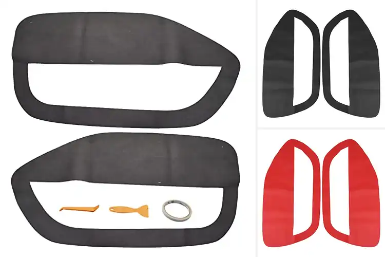 Detailed view of Best Microfiber Leather Door Panel Insert Covers