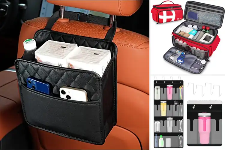 Detailed view of Best Multi Pocket Bottle Organizer