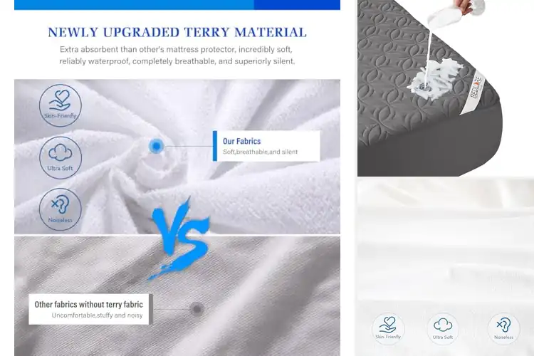 Detailed view of Best Noiseless Mattress Covers: Sleep Soundly