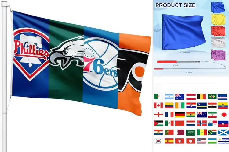 Detailed view of Best Outdoor Team Flags