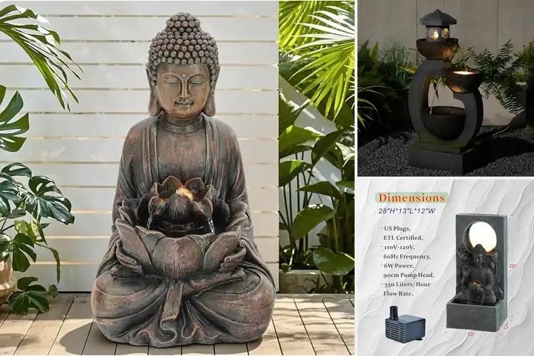 Detailed view of Best Outdoor Zen Fountains