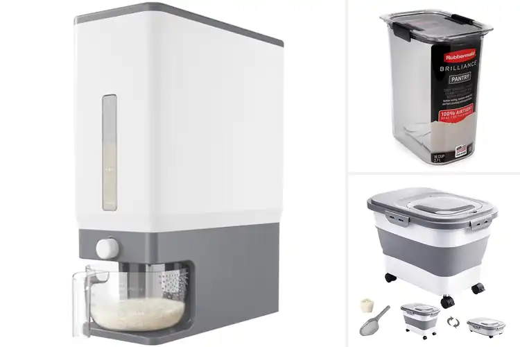 Detailed view of Best Rice Storage Containers