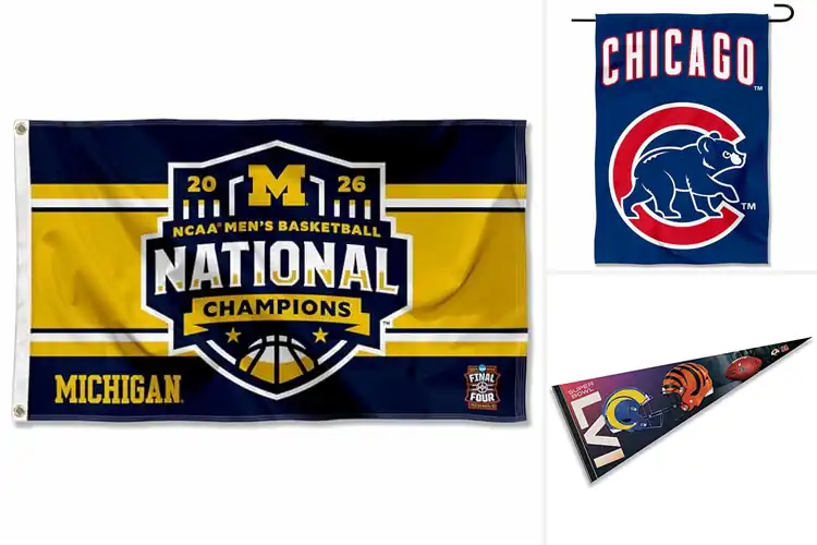 Detailed view of Best Screen Printed Team Flag: Bold, Durable, Vibrant Spirit