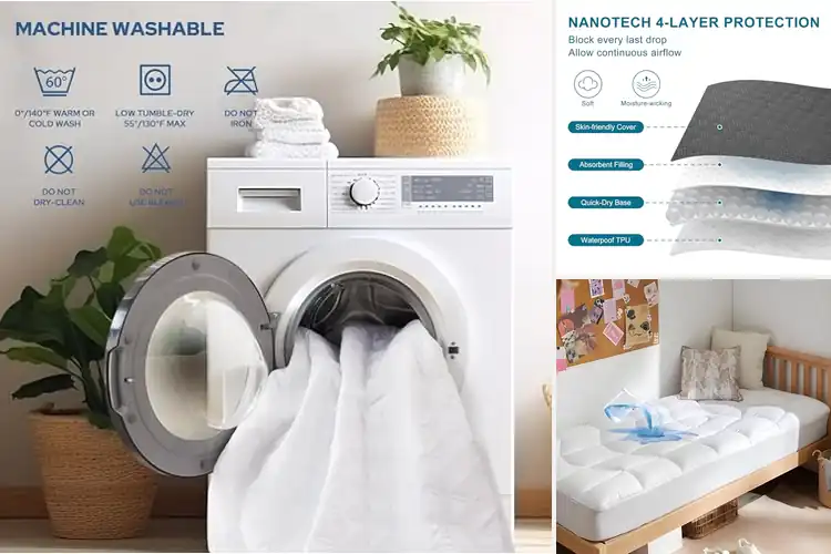 Detailed view of Best Soft Microfiber Mattress Protector