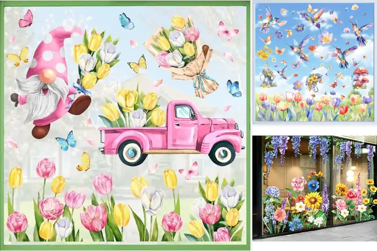 Detailed view of Best Spring Festival Window Clings